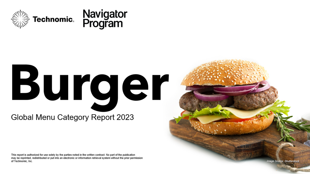 2023 Burger Global Menu Category Report