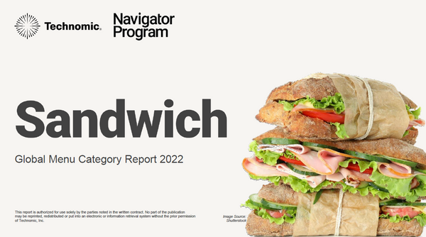 2022 Sandwich Global Menu Category Report